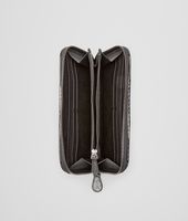 Bottega Veneta® Nero Ayers Washed Lambskin Zip Around Wallet Bottega Veneta® Nero Ayers Washed Lambskin Zip Around Wallet