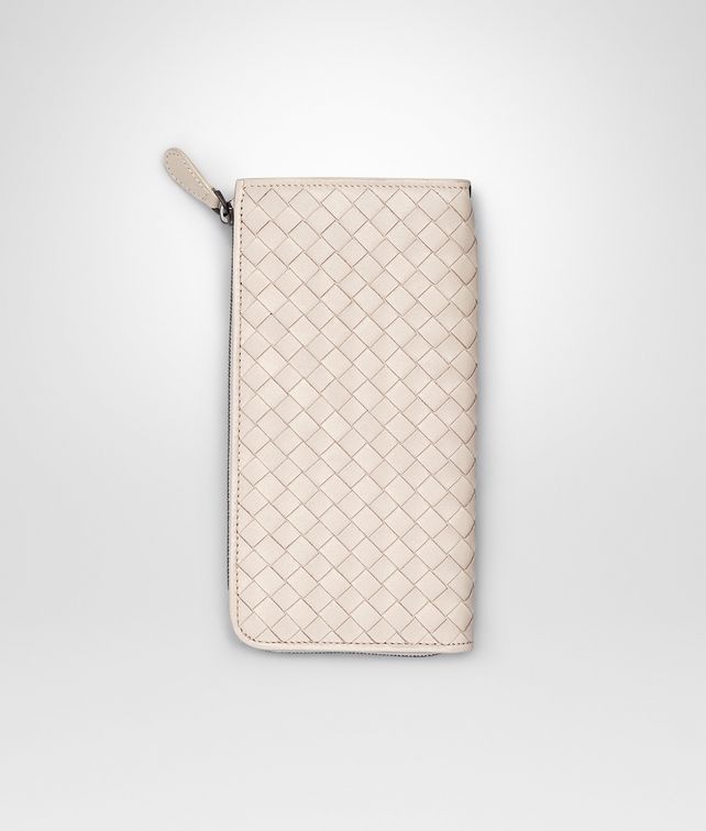 BOTTEGA VENETA PALE INTRECCIATO NAPPA ZIP AROUND WALLET Zip Around Wallet D fp