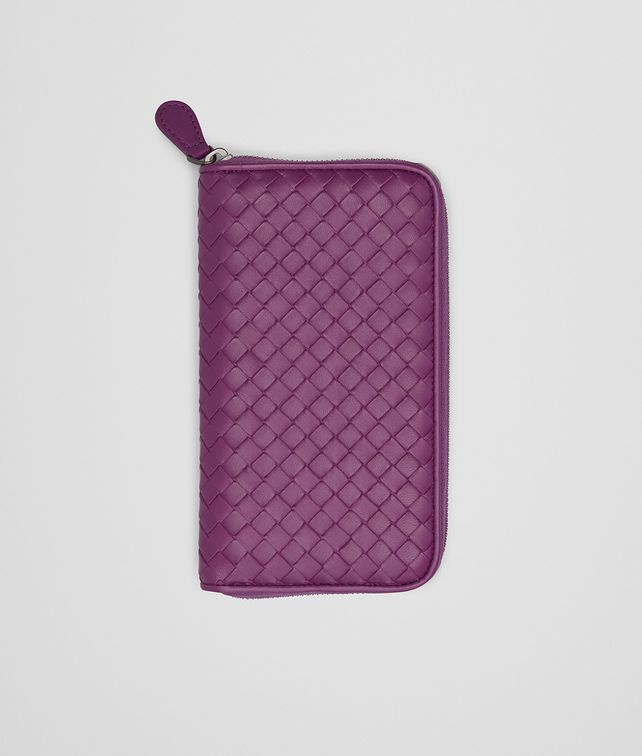monalisa intrecciato nappa zip around wallet