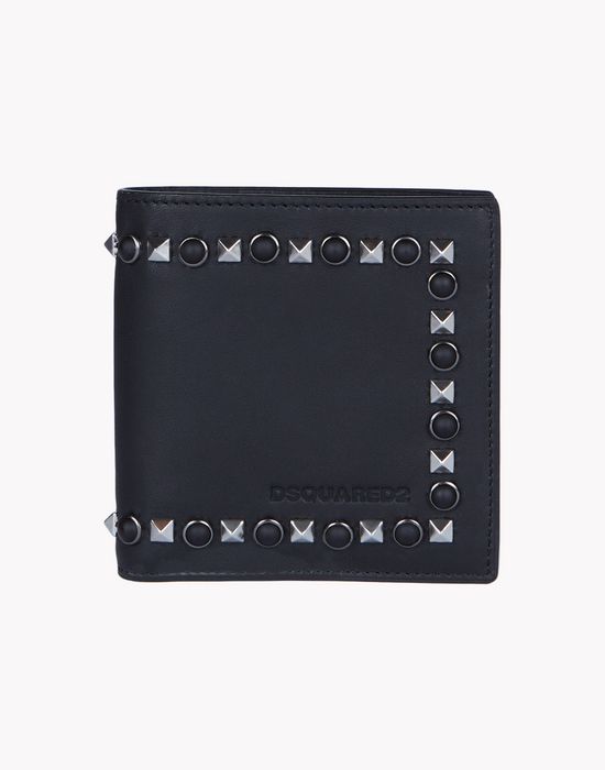 stud leather wallet other accessories Man Dsquared2