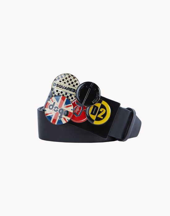 leather d2 patch belt belts Man Dsquared2