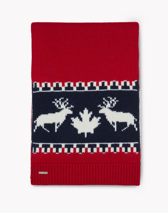 nordic deers wool knit scarf other accessories Man Dsquared2