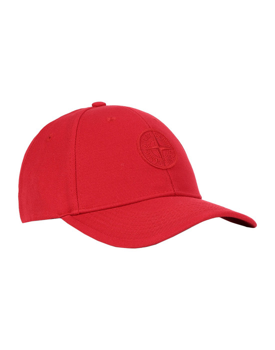 red stone island hat