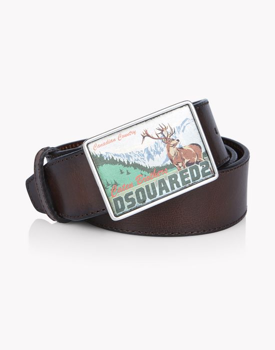 d2 mountain buckle leather belt belts Man Dsquared2