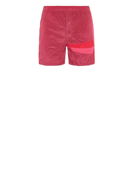 red stone island swim shorts