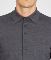 Bottega Veneta® Anthracite Melange Merinos Wool Sweater Bottega Veneta® Anthracite Melange Merinos Wool Sweater