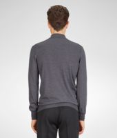 Bottega Veneta® Anthracite Melange Merinos Wool Sweater Bottega Veneta® Anthracite Melange Merinos Wool Sweater