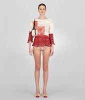 Bottega Veneta® Pearl Fraise Hand Printed Cotton Sweater Bottega Veneta® Pearl Fraise Hand Printed Cotton Sweater