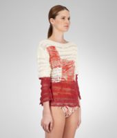 Bottega Veneta® Pearl Fraise Hand Printed Cotton Sweater Bottega Veneta® Pearl Fraise Hand Printed Cotton Sweater