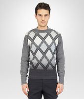 Bottega Veneta® HANDGESTRICKTER KASCHMIRPULLOVER MIT RAUTENMUSTER MEHRFARBIG Bottega Veneta® HANDGESTRICKTER KASCHMIRPULLOVER MIT RAUTENMUSTER MEHRFARBIG