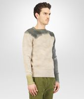 Bottega Veneta® Mist Sergeantdip-Dye Wool Sweater Bottega Veneta® Mist Sergeantdip-Dye Wool Sweater