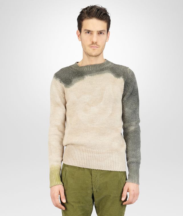 BOTTEGA VENETA Mist Sergeantdip-Dye Wool Sweater Knitwear U fp