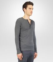 Bottega Veneta® PULLOVER AUS SOMMERKASCHMIR UND FLANELL MEDIUM GREY MELANGE Bottega Veneta® PULLOVER AUS SOMMERKASCHMIR UND FLANELL MEDIUM GREY MELANGE