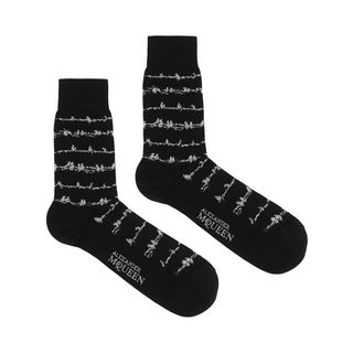 ALEXANDER MCQUEEN, Sock, Short String Stripe Socks 