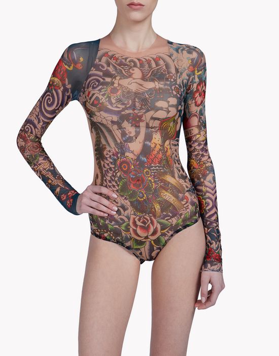 tattoo bodysuit underwear Woman Dsquared2
