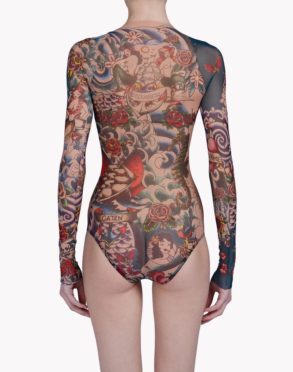 Dsquared2 Tattoo Bodysuit Bodies for Women Official Store