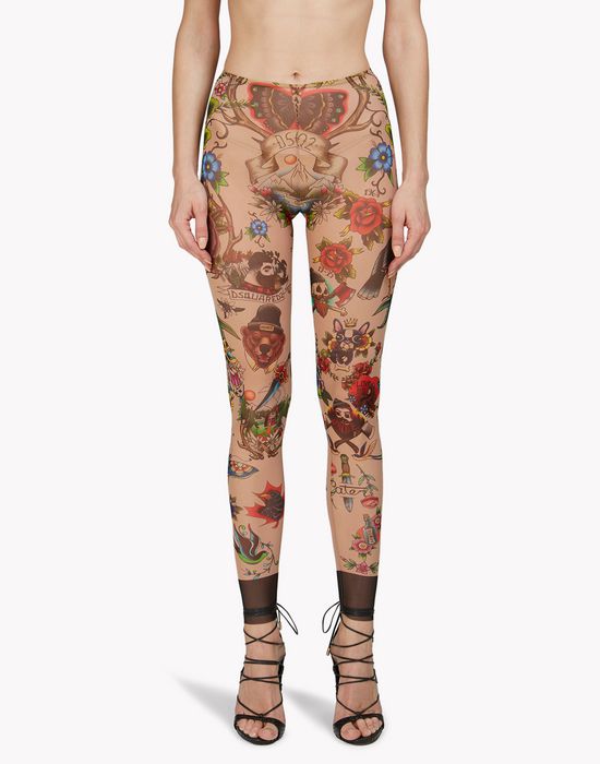 tattoo leggings underwear Woman Dsquared2