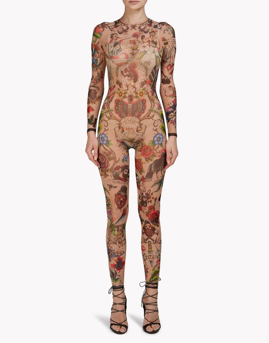 tattoo jumpsuit underwear Woman Dsquared2