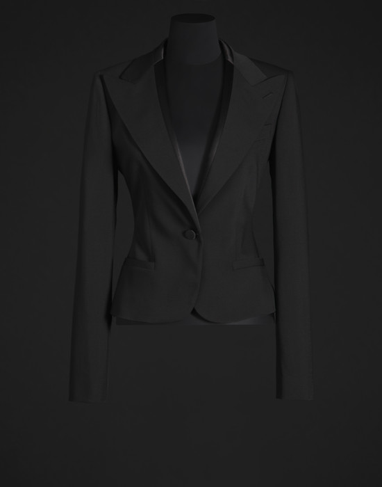Satin and Wool Voile Blazer - Blazers - Dolce&Gabbana - Summer 2014 Satin and Wool Voile Blazer - Blazers - Dolce&Gabbana - Summer 2014