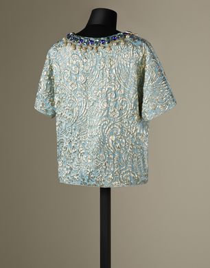 SHORT SLEEVE BROCADE JACKET - Women's suits - Dolce&Gabbana - Winter 2014 SHORT SLEEVE BROCADE JACKET - Women's suits - Dolce&Gabbana - Winter 2014