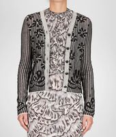 Bottega Veneta® Jacquard Cotton Cardigan Bottega Veneta® Jacquard Cotton Cardigan