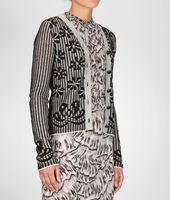 Bottega Veneta® Jacquard Cotton Cardigan Bottega Veneta® Jacquard Cotton Cardigan