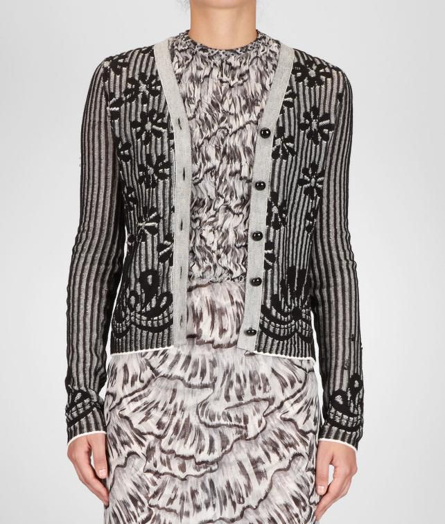 BOTTEGA VENETA Jacquard Cotton Cardigan Sweater and top D fp