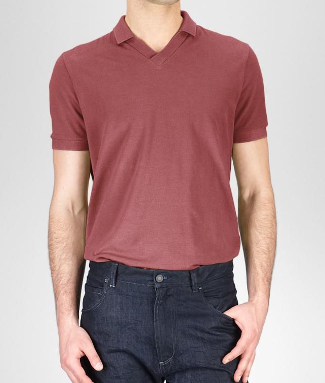 BOTTEGA VENETA Cotton Piqué Polo Shirt Tops, tees and shirts U fp