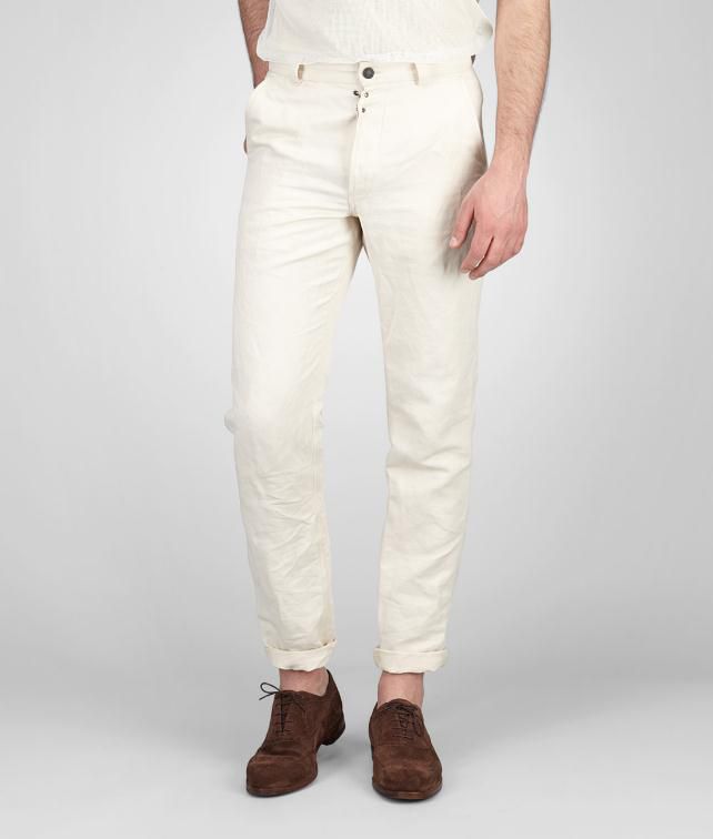 BOTTEGA VENETA Linen Cotton Gabardine Pant Trouser or jeans U fp