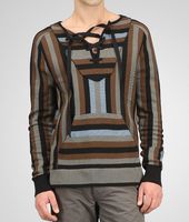 Bottega Veneta® Striped Crepe Cotton Shirt Bottega Veneta® Striped Crepe Cotton Shirt