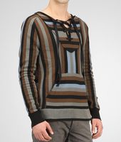 Bottega Veneta® Striped Crepe Cotton Shirt Bottega Veneta® Striped Crepe Cotton Shirt