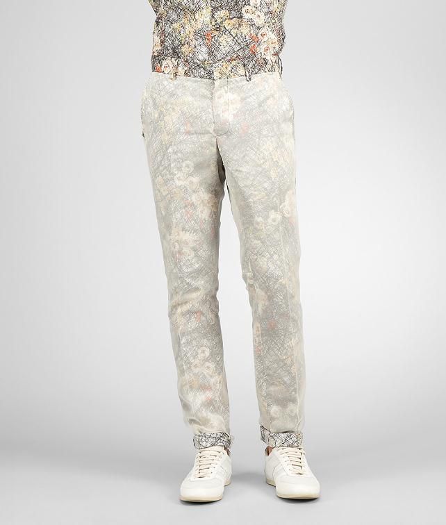 BOTTEGA VENETA Floral Print Cotton Organza Pant Trouser or jeans U fp