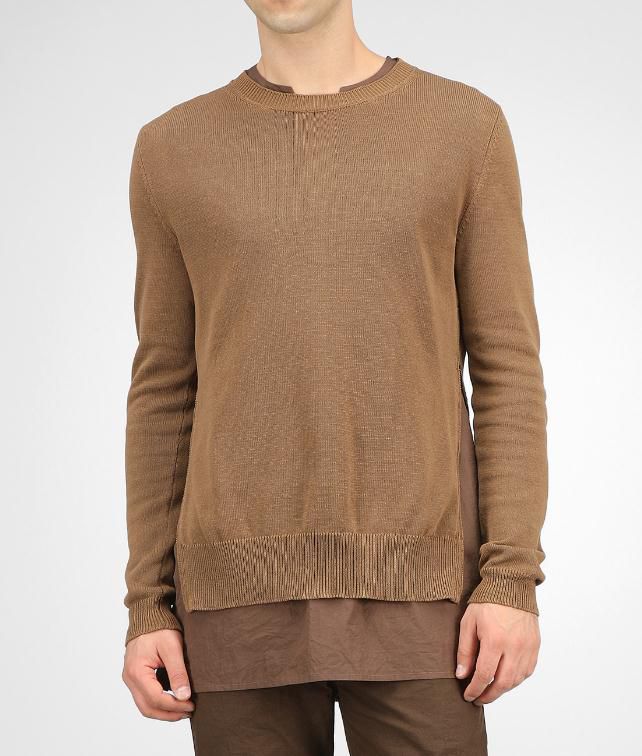 BOTTEGA VENETA Crepe Cotton Sweater Tops, tees and shirts U fp