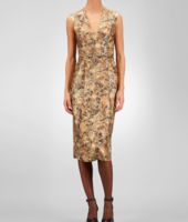 Bottega Veneta® Kleid aus Lurex mit Nieten mit Jacquard-Muster Bottega Veneta® Kleid aus Lurex mit Nieten mit Jacquard-Muster