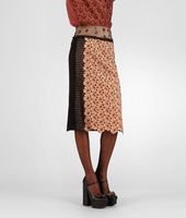 Bottega Veneta® Silk Embroidered Perforated Flower Skirt Bottega Veneta® Silk Embroidered Perforated Flower Skirt
