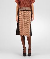 Bottega Veneta® Silk Embroidered Perforated Flower Skirt Bottega Veneta® Silk Embroidered Perforated Flower Skirt