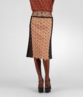 Bottega Veneta® Silk Embroidered Perforated Flower Skirt Bottega Veneta® Silk Embroidered Perforated Flower Skirt