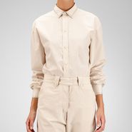 Cotton Embroidered Studded Top - Sweater and top - BOTTEGA VENETA - PE13 - 830