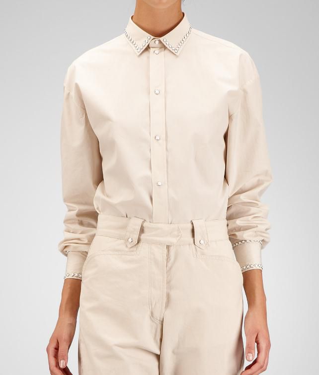 BOTTEGA VENETA Cotton Embroidered Studded Top Sweater and top D fp