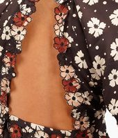 Bottega Veneta® Silk Embroidered Marguerite Print Dress Bottega Veneta® Silk Embroidered Marguerite Print Dress