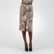 Silk Embroidered Studded Scribble Floral Print Skirt - Skirt or pant - BOTTEGA VENETA - PE13 - 2100