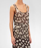 Bottega Veneta® Chiffon Fringed Marguerite Top Bottega Veneta® Chiffon Fringed Marguerite Top