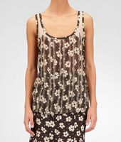 Bottega Veneta® Chiffon Fringed Marguerite Top Bottega Veneta® Chiffon Fringed Marguerite Top