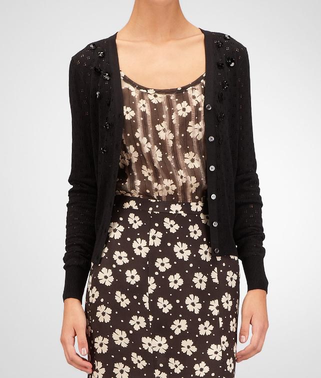 BOTTEGA VENETA Chiffon Fringed Marguerite Top Sweater and top D fp