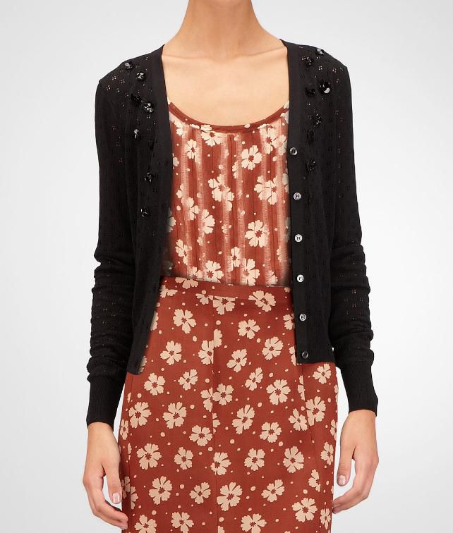 BOTTEGA VENETA Chiffon Fringed Marguerite Top Sweater and top D fp