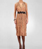 Bottega Veneta® Light Silk Studded Embroidered Flower Dress Bottega Veneta® Light Silk Studded Embroidered Flower Dress