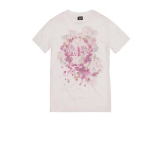 McQ, T-Shirt & Tank, Rose Petal McQ Logo Boyfriend T-shirt