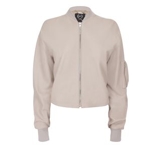 McQ, Jacket, Cropped Leather Bomber