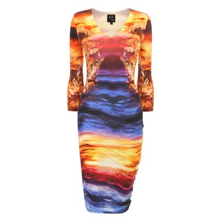 McQ, Dress, Mineral Print S-Bend Dress