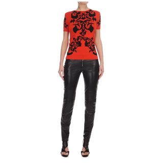 McQ, Knitwear, Iris Jacquard Short-sleeve Top